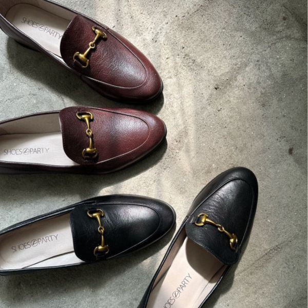 【最後一雙】【駝245】古典精品羊皮鍊條樂福鞋 