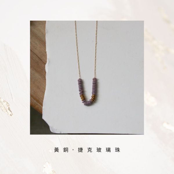 【日本手做飾品團】紫羅蘭之秋項鍊 
