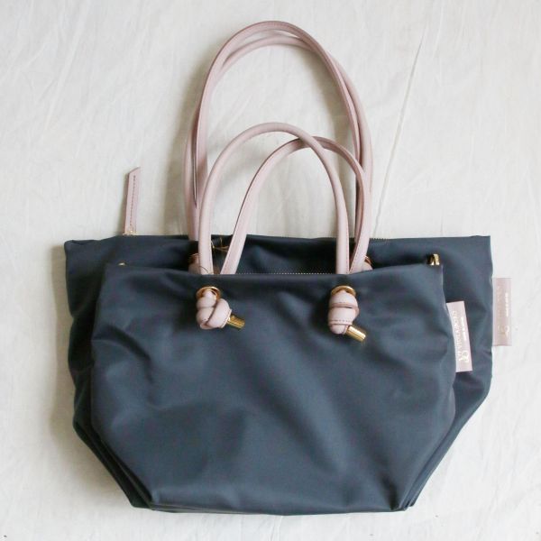 【現貨】皮革拼接輕量尼龍S水餃包 