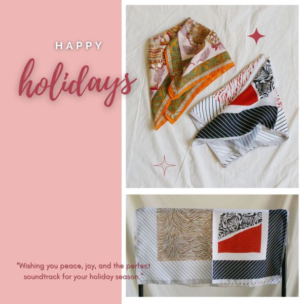 【現貨】圖騰方巾 