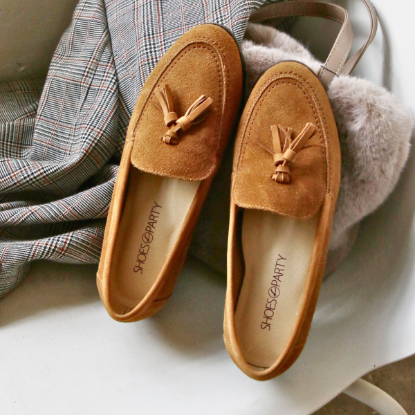 【接單手工製】大人休閒感輕量流蘇樂福鞋 