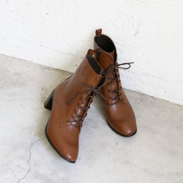 【試穿鞋福利】方中帶尖！顯腳小綁帶中筒靴 