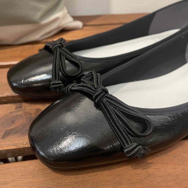 【現貨】【皺黑鏡】DALI日本製晴雨兩穿小方頭芭蕾舞鞋 