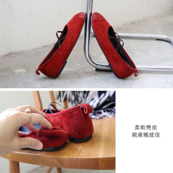 【接單製作】世界系列_平底不平凡交叉瑪莉珍大頭鞋 