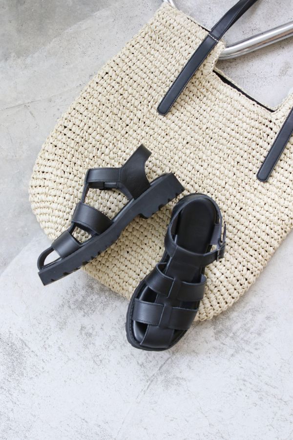 【接單手工製】世界系列_Recipe日系輕量方頭漁夫涼鞋 