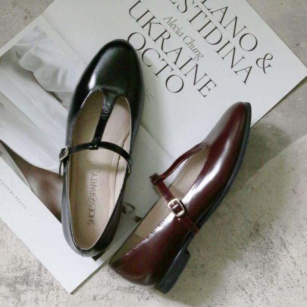 【現貨】復古風T字瑪莉珍便鞋 