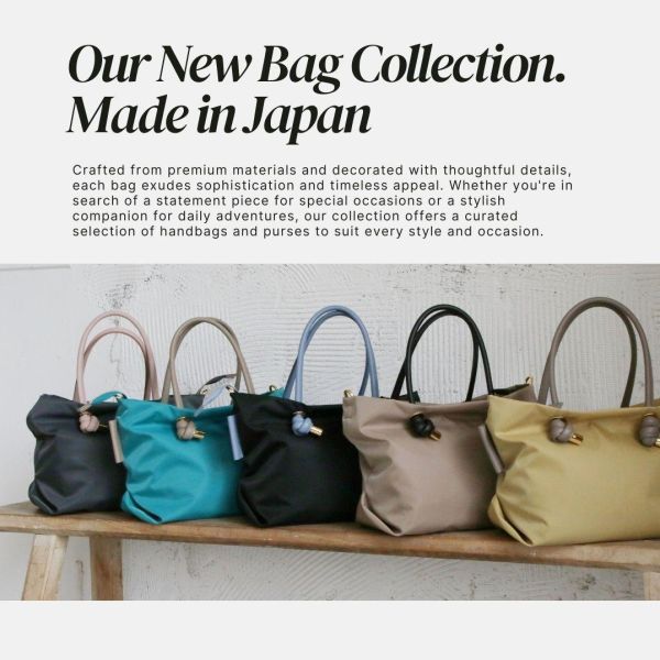 【現貨】皮革拼接輕量尼龍S水餃包 