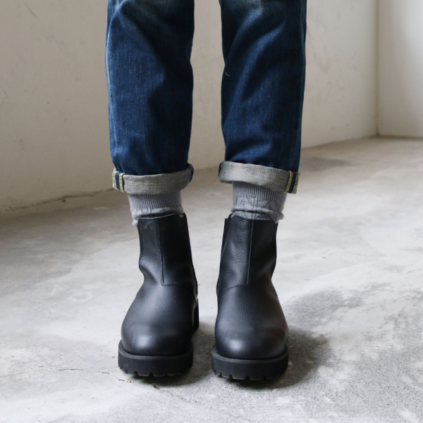 【接單手工製】世界系列_Recipe防潑水鬆緊帶厚底中筒靴 