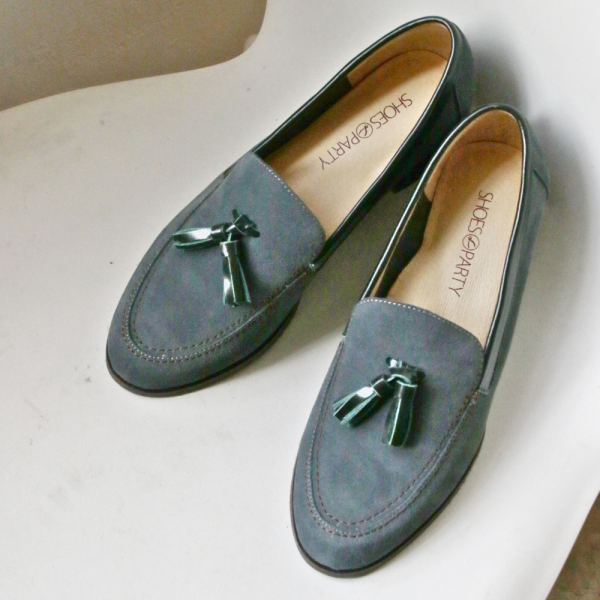 【接單手工製】大人休閒感輕量流蘇樂福鞋 