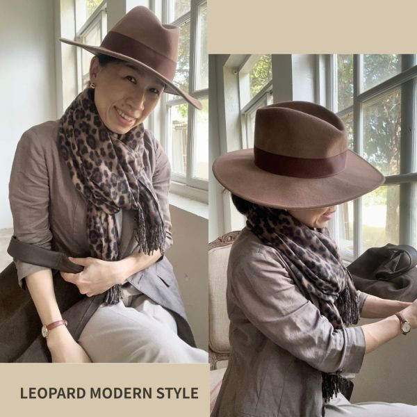 【現貨】豹紋圍巾 