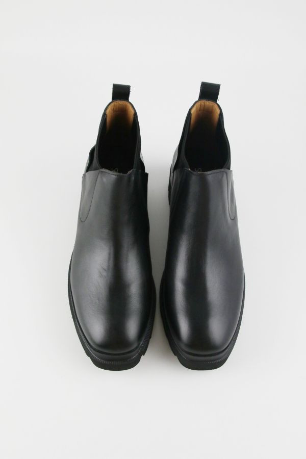 【現貨】世界系列｜小方頭厚底鬆緊帶靴 