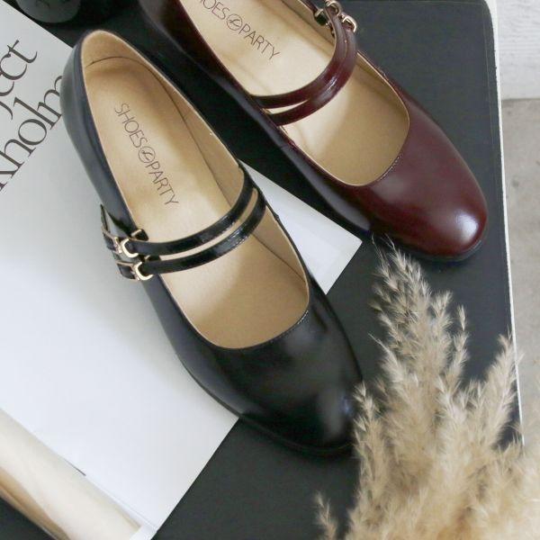 【試穿鞋福利】接單手工製_復古雙帶瑪莉珍跟鞋 