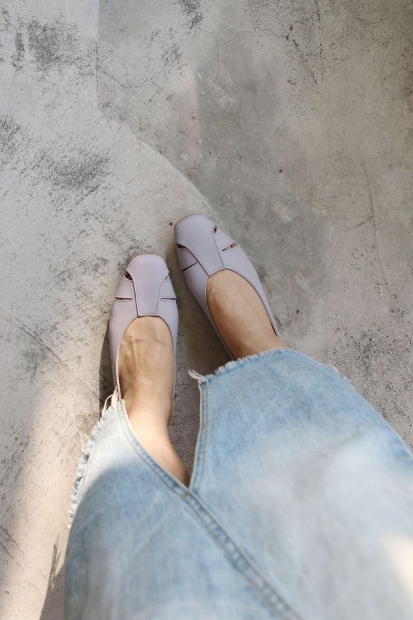 【接單手工製】世界系列_Recipe不露趾平底便鞋 