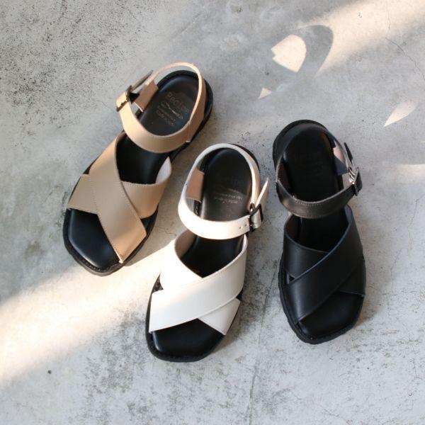 【現貨】世界系列_Recipe日系輕量交叉方頭涼鞋 