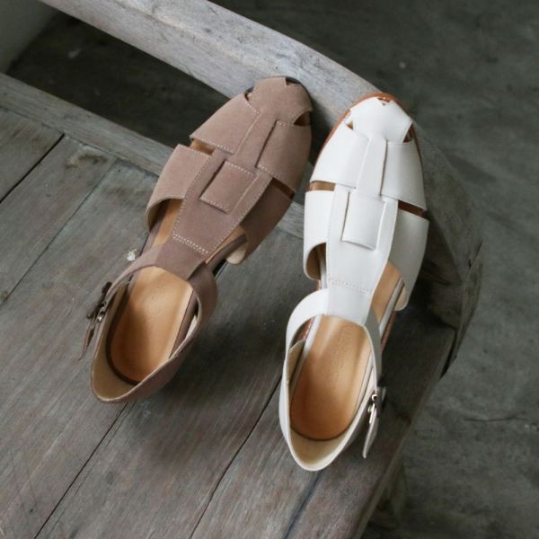 【現貨】寬版編織漁夫涼鞋 