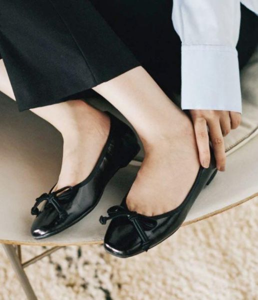 【方頭芭蕾團購】【黑鏡】DALI日本製晴雨兩穿小方頭芭蕾舞鞋 