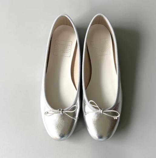 【圓頭芭蕾團購】【銀】FIKA_日本製晴雨兩穿輕量圓頭芭蕾舞鞋 