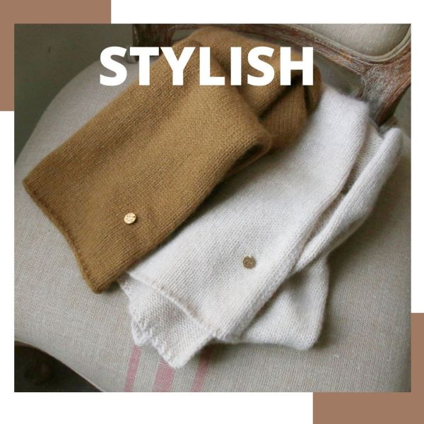 【預購】短版混兔毛圍巾 