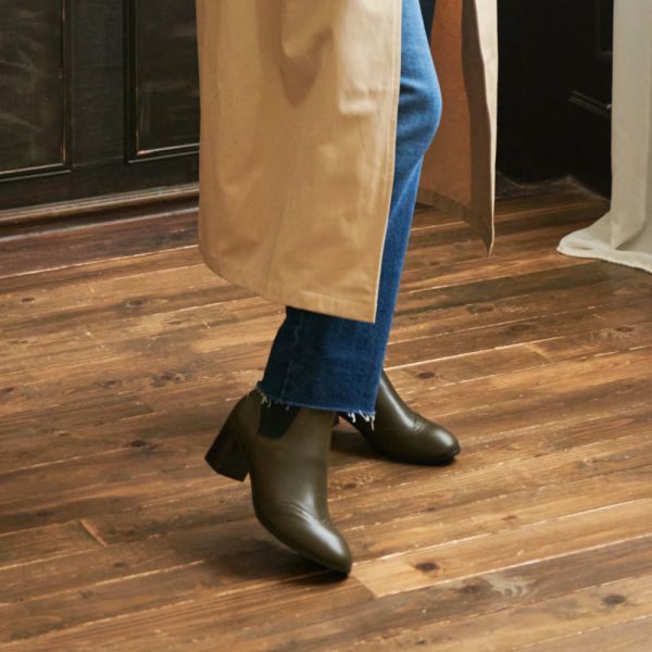 【試穿鞋福利】方中帶尖！顯腳小牛津風鬆緊帶短靴 