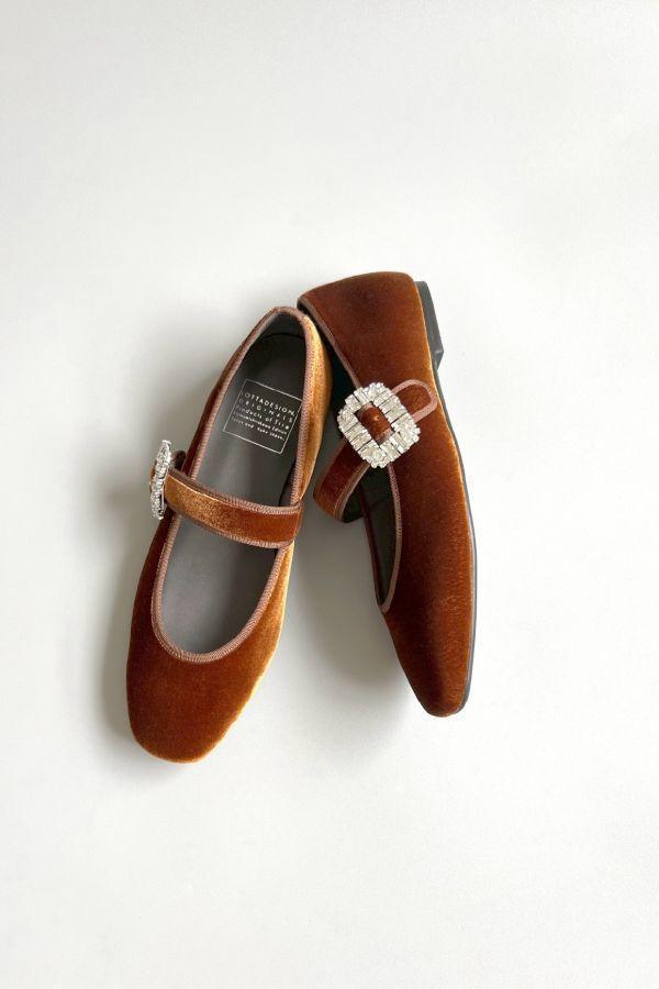 【現貨】【栗棕】世界系列_晴雨兩穿_日本製滾邊鑽扣瑪莉珍鞋 