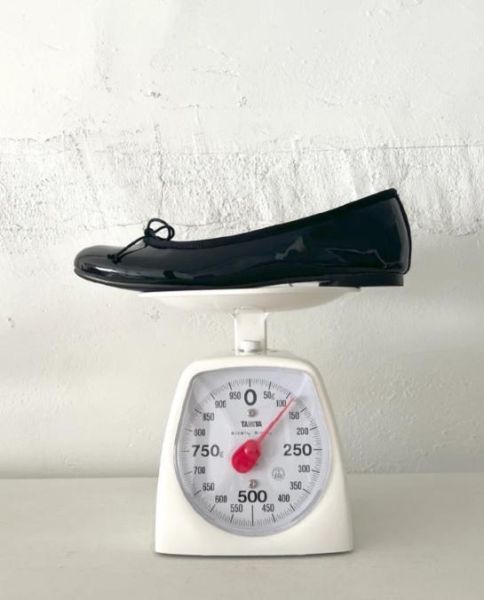 【圓頭芭蕾團購】【鏡面黑】FIKA_日本製晴雨兩穿輕量圓頭芭蕾舞鞋 