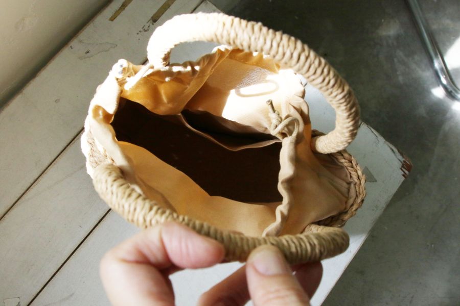 【預購】  藤編雙色葫蘆小包 