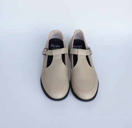 【接單手工製】日本製Recipe 微厚底輕量T字便鞋 