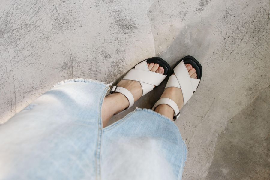 【接單手工製】世界系列_Recipe日系輕量交叉方頭涼鞋 