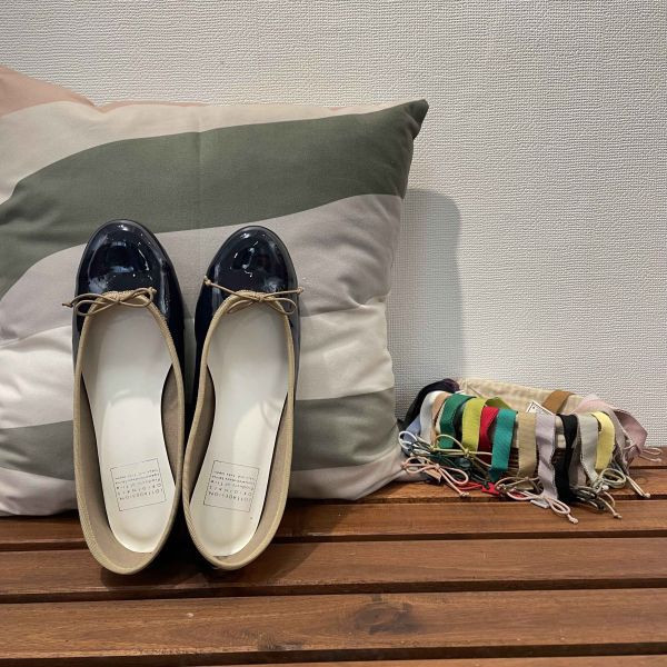 【最後一雙】【鏡面深藍】FIKA_日本製晴雨兩穿圓頭芭蕾舞鞋 