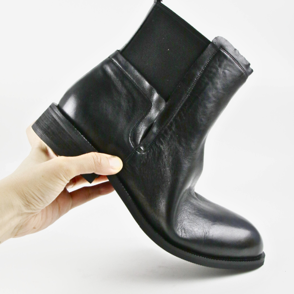 【預購】世界系列_水洗牛皮鬆緊帶短靴 