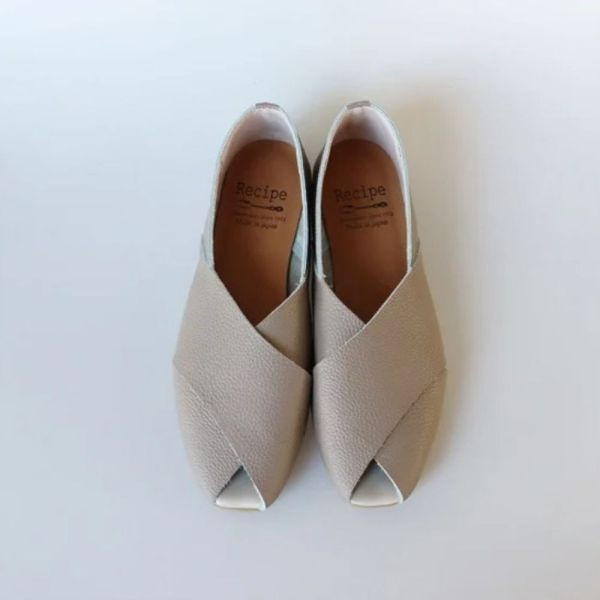 【試穿鞋福利】世界系列_日本製Recipe寬版交叉魚口涼鞋 