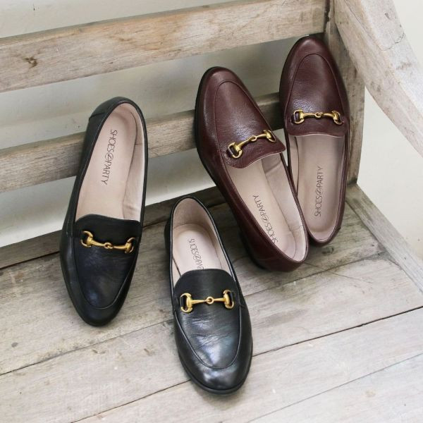 【最後一雙】【駝245】古典精品羊皮鍊條樂福鞋 