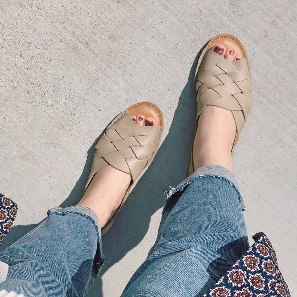 【接單手工製】世界系列_日本製Recipe魚口設計編織涼鞋 