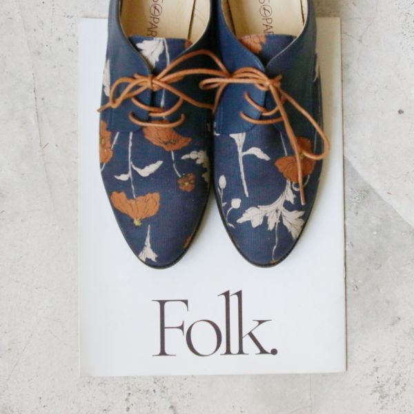 【限量訂製】冬夜木槿橘德比鞋 