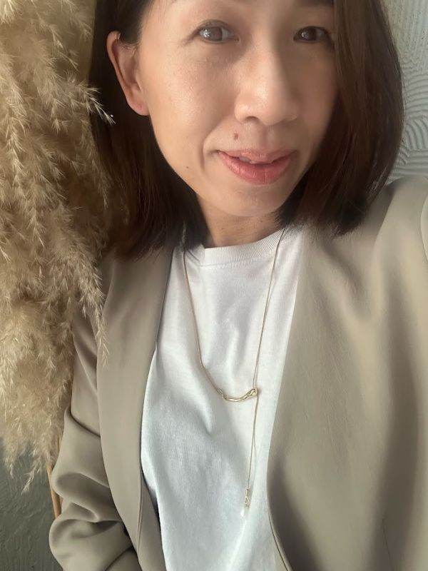 【日本手做飾品團】幾何金屬扣珍珠長項鍊 