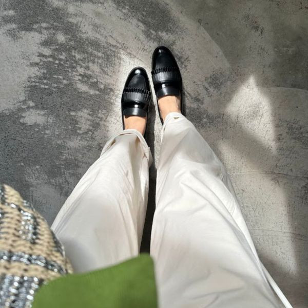 【現貨】寬腳版友善_雙流蘇樂福鞋 