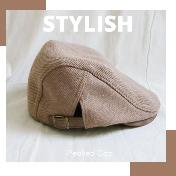 【預購】燈芯絨立體鴨舌帽 