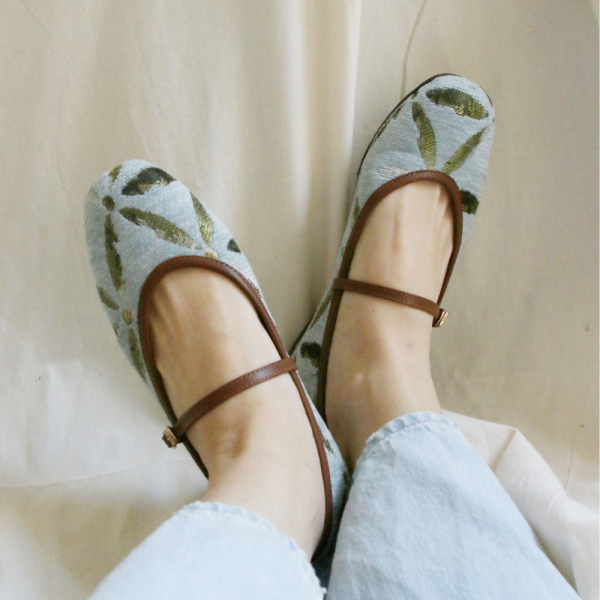 【接單手工製】限量_層次感小方頭瑪莉珍 