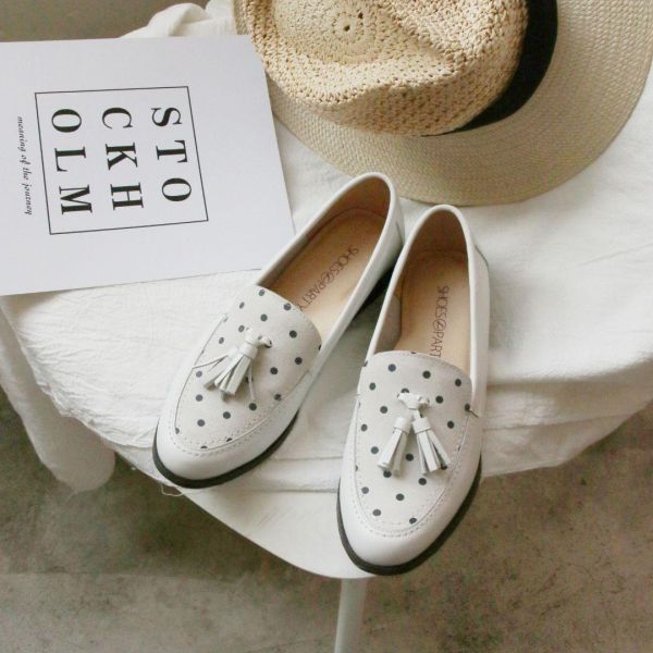 【接單手工製】大人休閒感輕量流蘇樂福鞋 