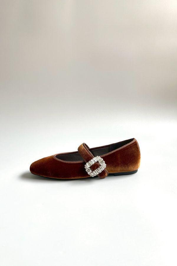 【現貨】【栗棕】世界系列_晴雨兩穿_日本製滾邊鑽扣瑪莉珍鞋 