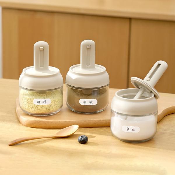 可伸縮-免轉蓋調味罐 調味,勺蓋一體,密封,免轉蓋,調味罐,調味料,結塊,設計,鹽巴受潮