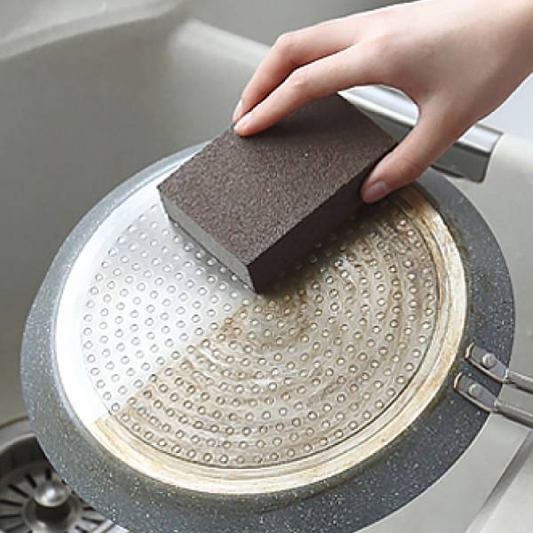 金剛砂海綿擦(6入) 金鋼砂粒,清潔,海綿,去污漬,廚房