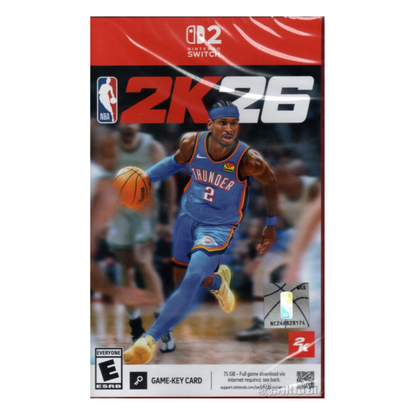 全新 NS2 NBA 2K26 中文一般版 [鑰匙卡] 