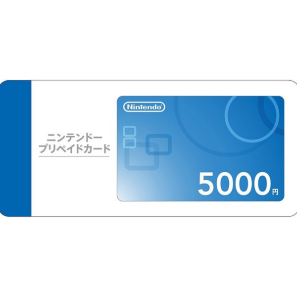 任天堂點數 5000 點（日本帳號專用） 實體卡 