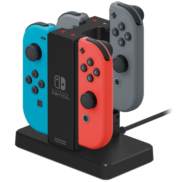 全新日本 HORI 牌 NS 主機 Joy-Con 握把專用充電座, 可一次充四支手把 NSW-003, 不含手把喔 