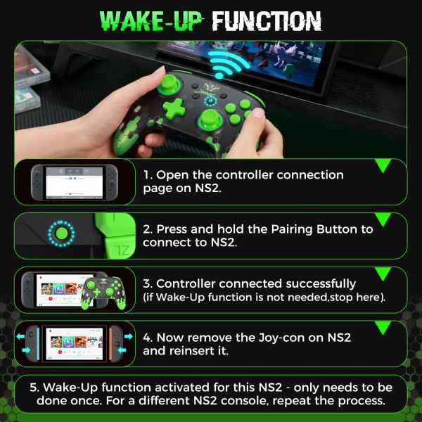 全新 良值 牌 NS/NS2/PC/手機 用無線 PRO NFC 連發手把 L1224, 茶米電玩保修半年 