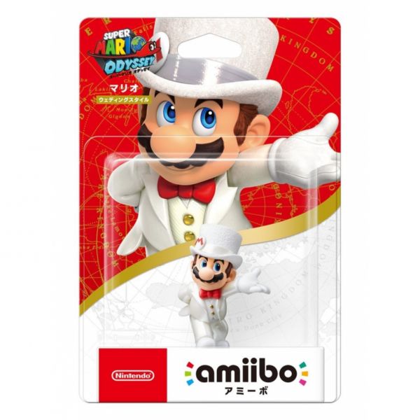 全新任天堂明星 NFC 連動人偶玩具 amiibo, 禮服瑪利歐(超級瑪利歐 奧德賽系列)款(不含遊戲片) 