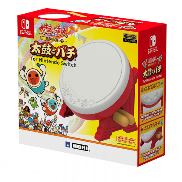全新日本 HORI 牌,太鼓之達人 Switch版！用太鼓控制器 NSW-079 