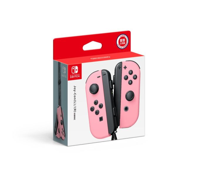 全新任天堂原廠 Switch Joy-Con 控制器組(淡雅粉紅)送類比套, 附發票一年保固 