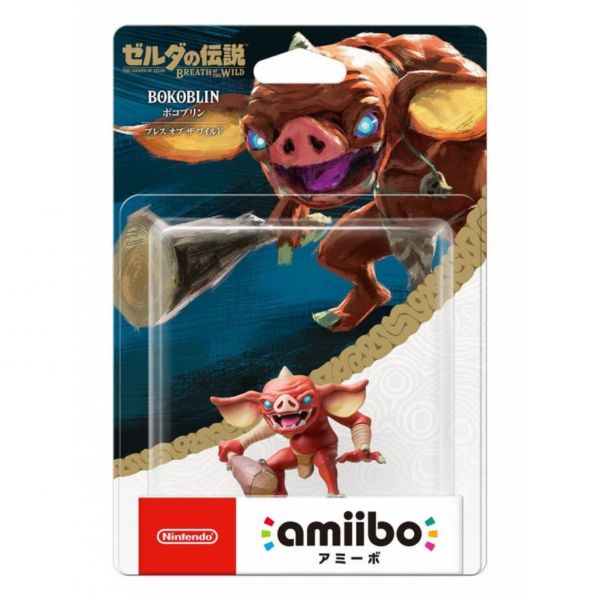 全新任天堂明星 NFC 連動人偶玩具 amiibo, 薩爾達荒野之息 哥布林 款(不含遊戲片) 